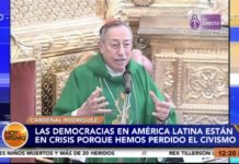 Cardenal condena misa por los fallecidos en manifestaciones