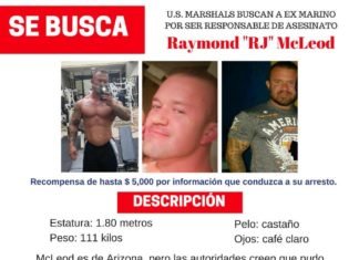 Aguacil federal expande búsqueda más allá de los EE. UU. para localizar el ex infante de Marina por aesinato