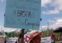 Comunidades de Santa Bárbara en permanente toma pacifica hasta que se cancele operaciones del proyecto de la Hidroeléctrica Cuyagual