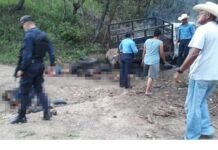Pese a toque de queda.»Venganza entre familias» sería la causa de la masacre de nueve personas en la Laguna de Agua en Yoro