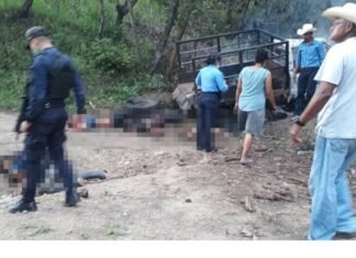 Pese a toque de queda.»Venganza entre familias» sería la causa de la masacre de nueve personas en la Laguna de Agua en Yoro