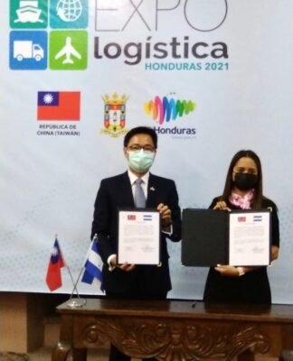 Taiwán patrocinador oficial de la “Expo Logística Honduras 2021”, en el marco de la apertura de Palmerola
